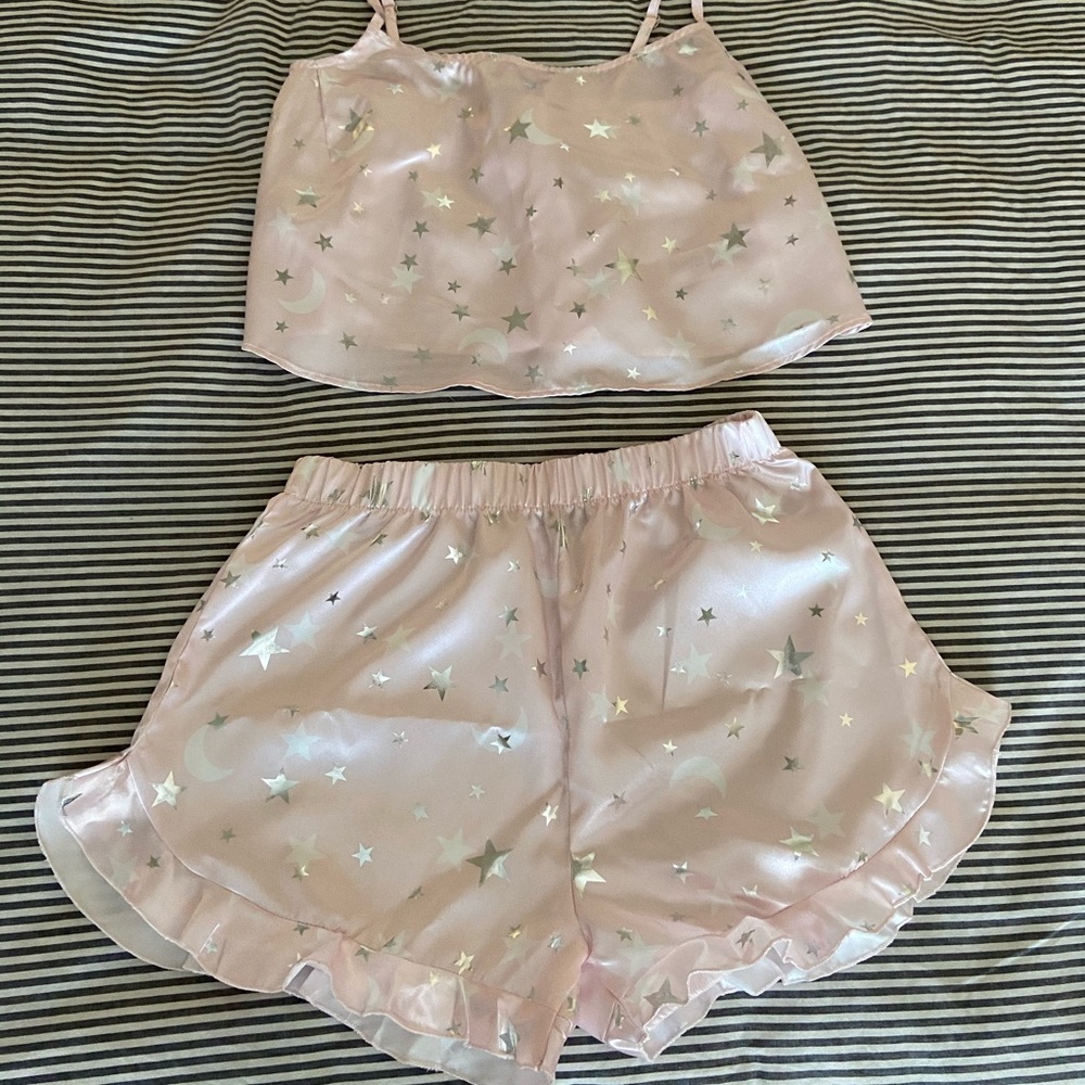 NASTY GAL satin pajama set